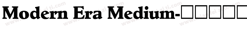 Modern Era Medium字体转换